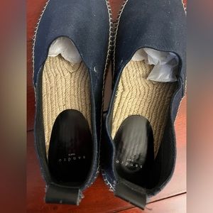 Sandro Espadrilles Women's EU 41 Navy Loafers Shoes Hand-Made Spain